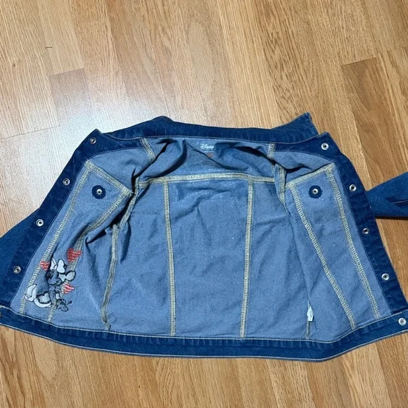 Minnie Mouse Embroidered Jean Jacket Size 7 - Picture 12 of 12